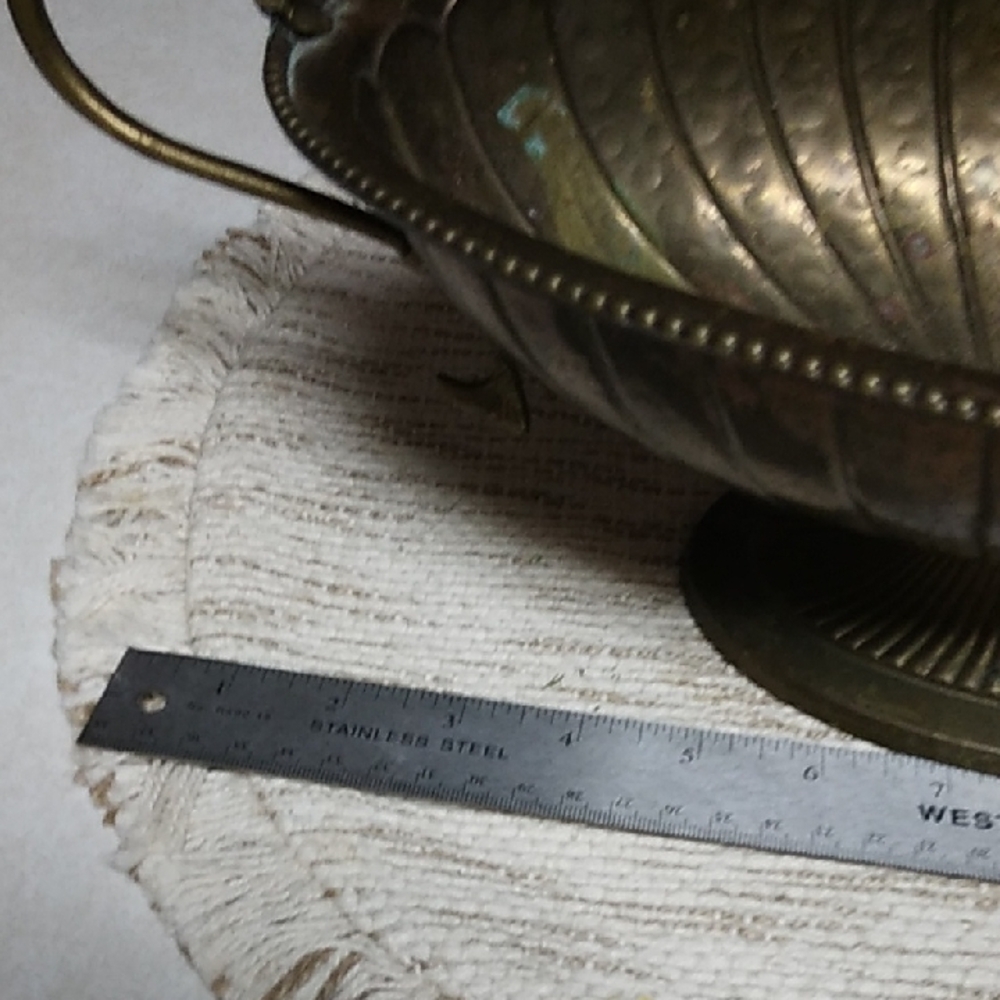 Vintage Brass Decorative Bowl - Picture 6 of 10